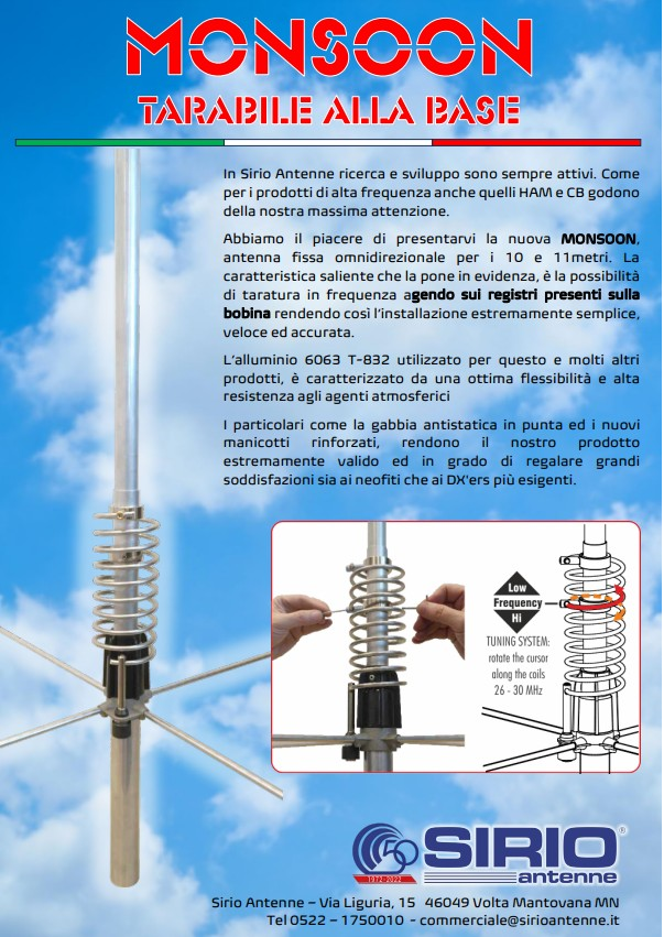 SIRIO MONSOON NEW - Clicca l'immagine per chiudere